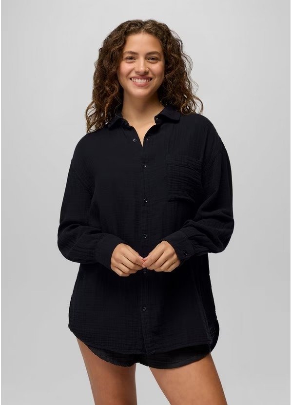 Hideaways Button Down Swim Top Women