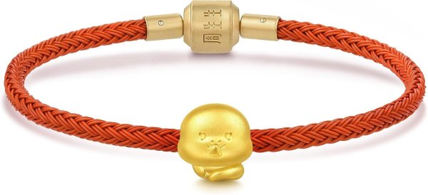 999 Gold Zodiac Snake Bracelet 17cm