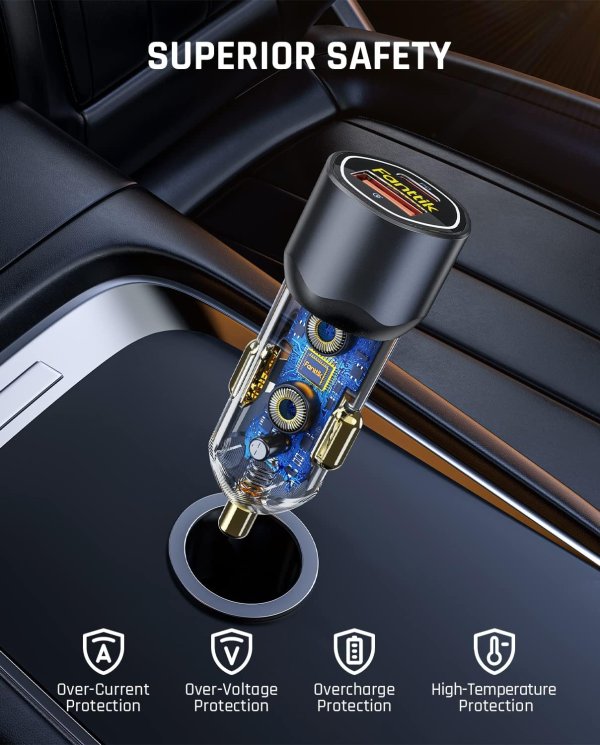 Fanttik 65W USB-C 车载充电器