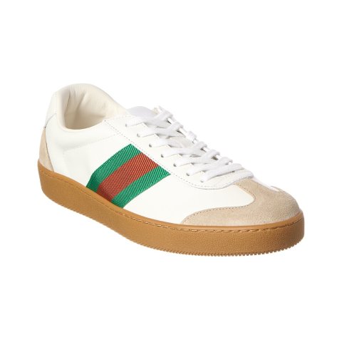 GucciLeather Suede Sneaker