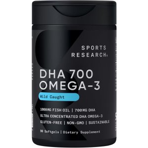 Sports Research DHA Omega-3 鱼油 700mg 90粒
