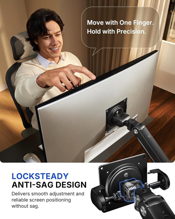 FlowLift Pro Dual Monitor Mount 13–32 Inch