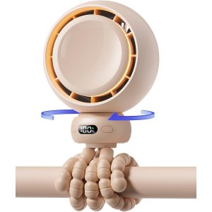 迷你便携婴儿风扇 棕色 USB-C