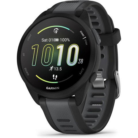 Garmin Forerunner 165 Running Smartwatch Black AMOLED Display