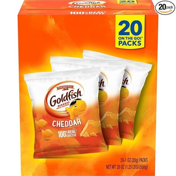 Cheddar Cheese Crackers 1oz 20 Pack