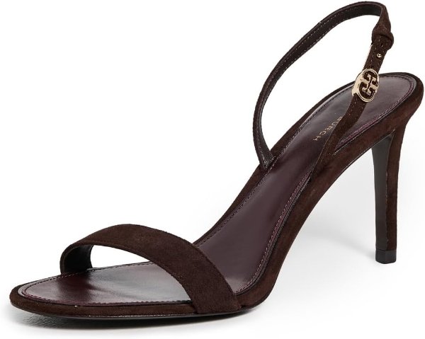  Double T Buckle Heel Sandals 85mm