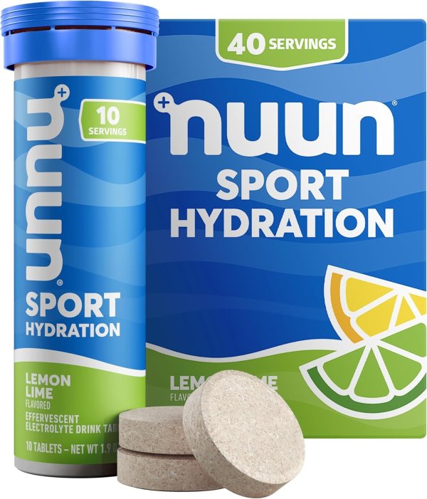 Nuun Sport Electrolyte Tablets Lemon Lime 4 Pack