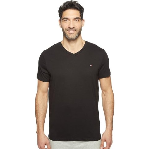 Tommy Hilfiger Men s V-Neck Tee Core Flag