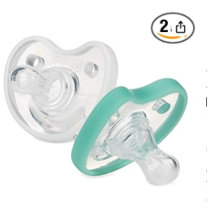 $5.96 Amazon.com Dr. Talbot s Soft-Flex Orthodontic Pacifiers 6-12 Months, Aqua/White, 2 Pack
