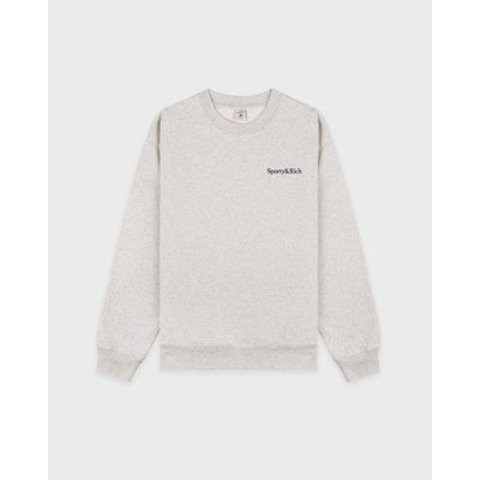 Sporty&Rich 刺绣卫衣 灰蓝色