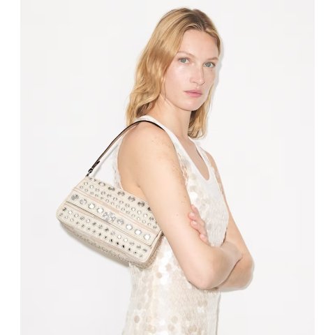 SMALL CHARLIE Embellished Shoulder Bag