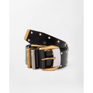 Versace 铆钉皮带 4厘米