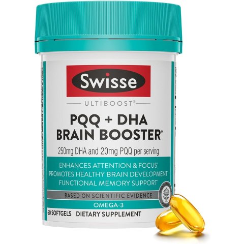 Swisse PQQ+DHA Softgels 30 Count