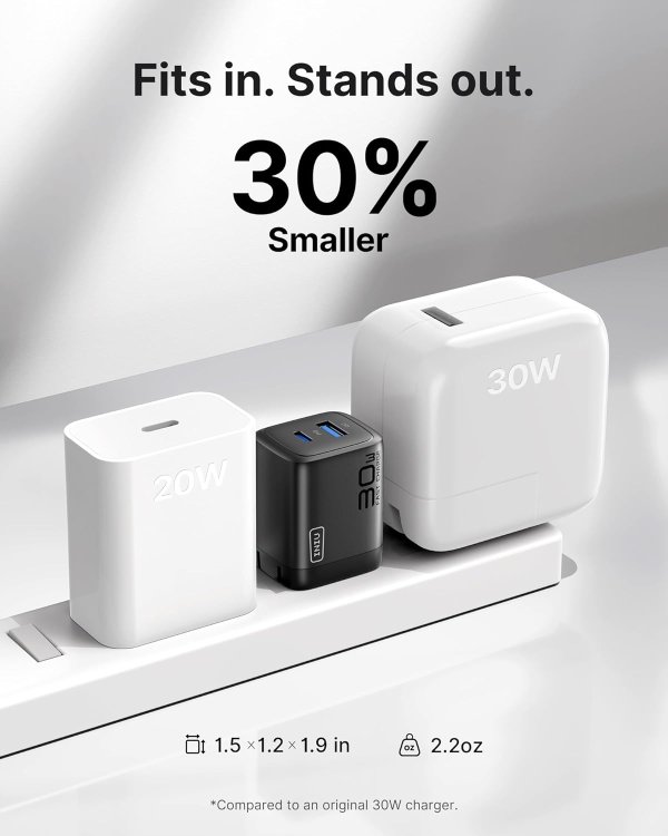 INIU 30W USB-C 快充充电器
