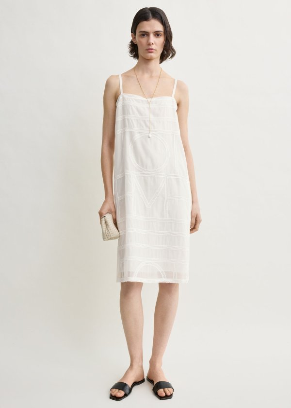 Cotton Voile Dress White