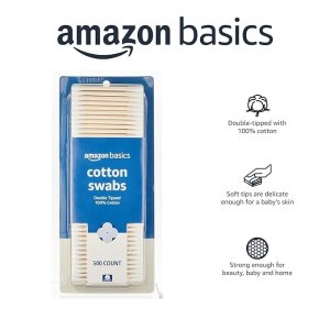 AmazonBasics 双头棉签 500支 纯棉
