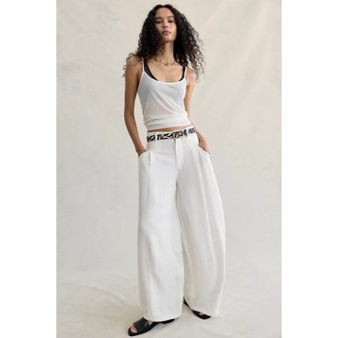 About It Baggy Linen Trousers
