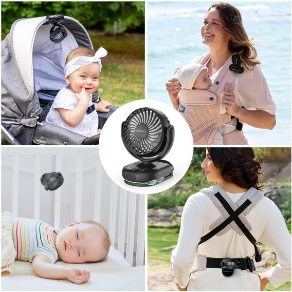Momcozy Portable Clip Fan 4-Speed Ultra Light