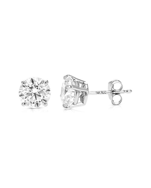 14K Lab-Grown Diamond Stud Earrings 2 Carat