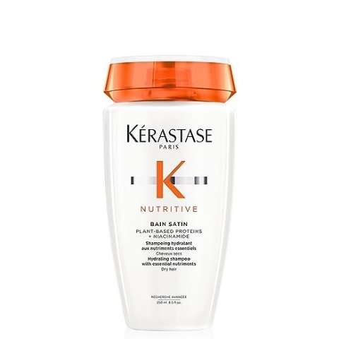 Nutritive Bain Satin Shampoo | Cleanses & Replenishes Moisture With Plant-Based Proteins Niacinamide For Medium to Dry Hair 8.5 Fl Oz