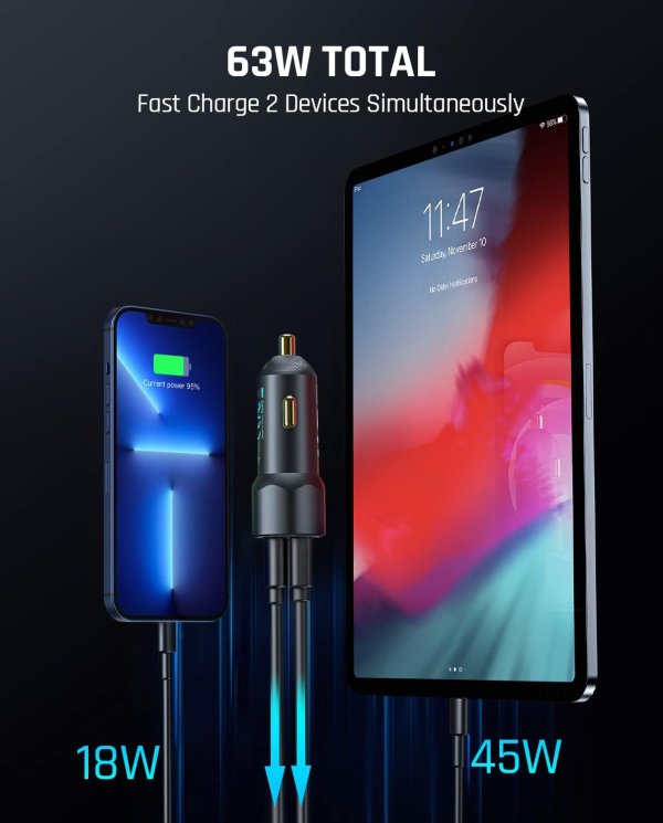 Fanttik 65W USB-C 车载充电器