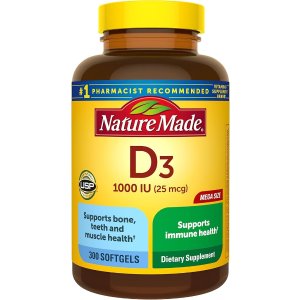 Nature Made  维生素D3 软胶囊 300粒