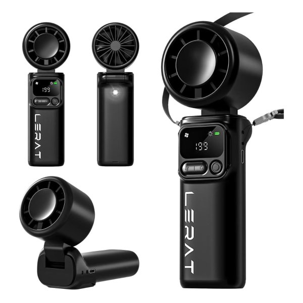 LERAT Lerat Portable Mini Fan 4000mAh Black