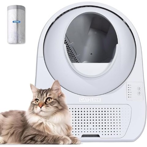 CATLINK Self-Cleaning Litter Box Large Capacity Odor Control