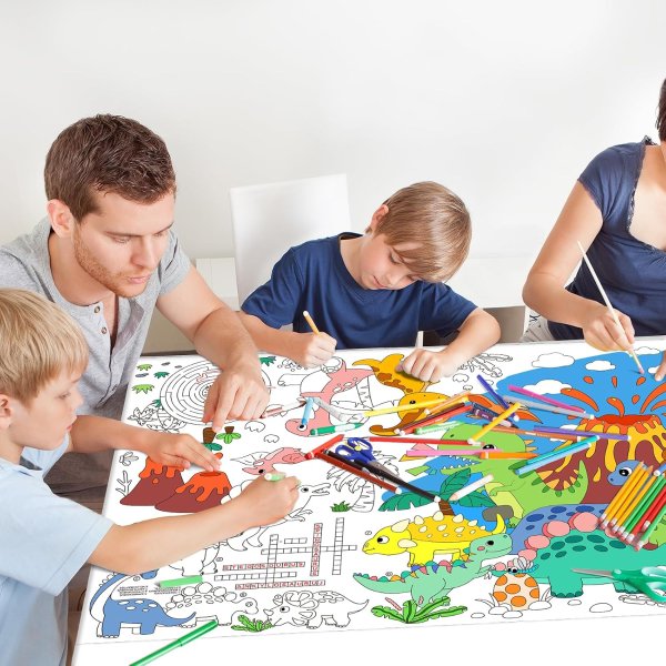 Gatherfun Dinosaur Giant Coloring Poster 31.5x72 Inches