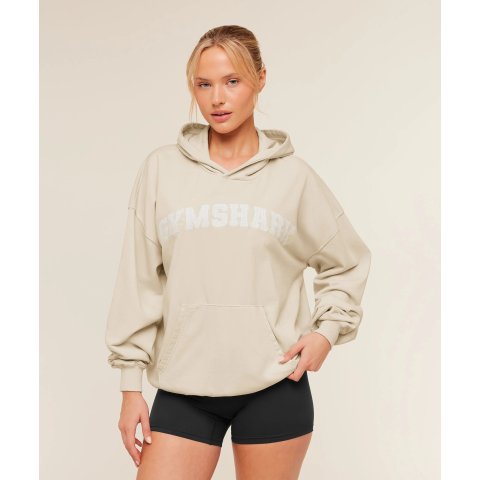 Gymshark连锁字母卫衣 浅灰色