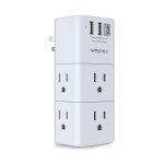 YISHU 旋转插头插座扩展器 6位3USB