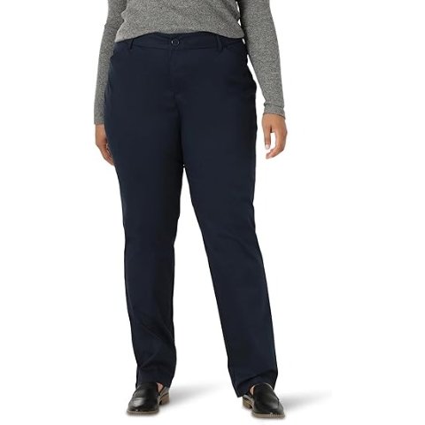 Women s Plus Size Wrinkle Free Straight Leg Pant