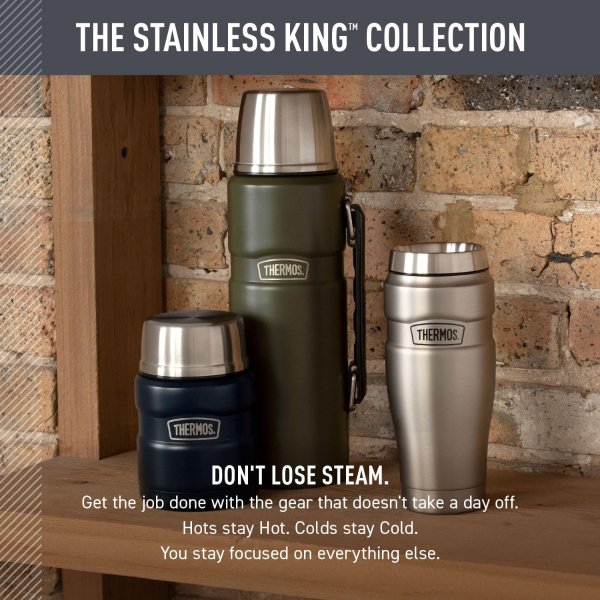 Stainless King Vacuum Bottle 40oz Rustic Red