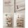 Shoe Rack ULBS038L01 5-Tier Cappuccino Beige