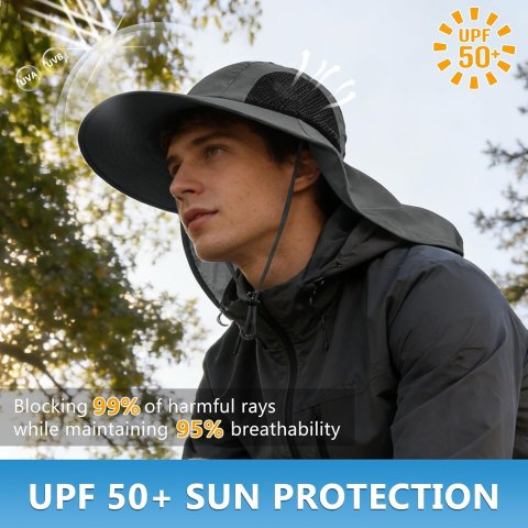 Sun Hat 宽檐防晒帽 UPF50+