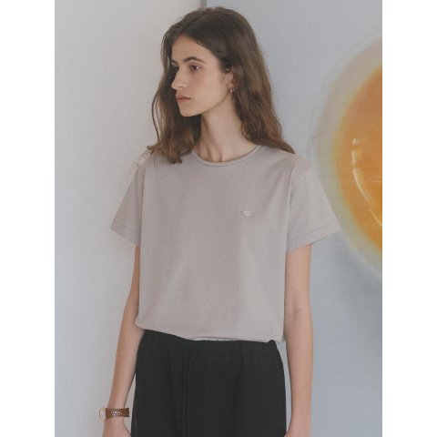 TILLIDIE Silket Cotton Half Sleeve T-Shirt Gray