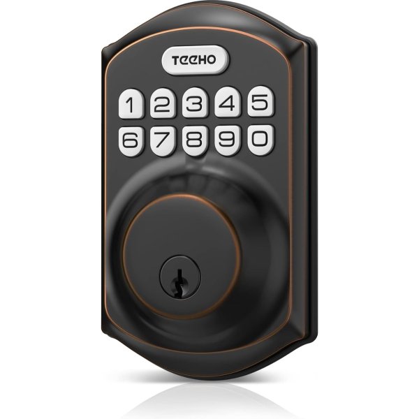 TEEHO TE001 Keyless Smart Door Lock Oil-Rubbed Bronze