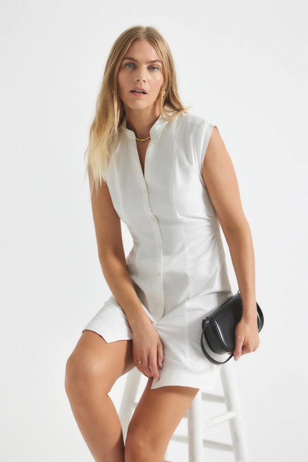 10 Crosby Elyse Dress White