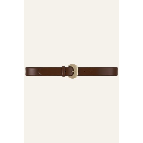 BA&SH Brad Leather Belt Brown