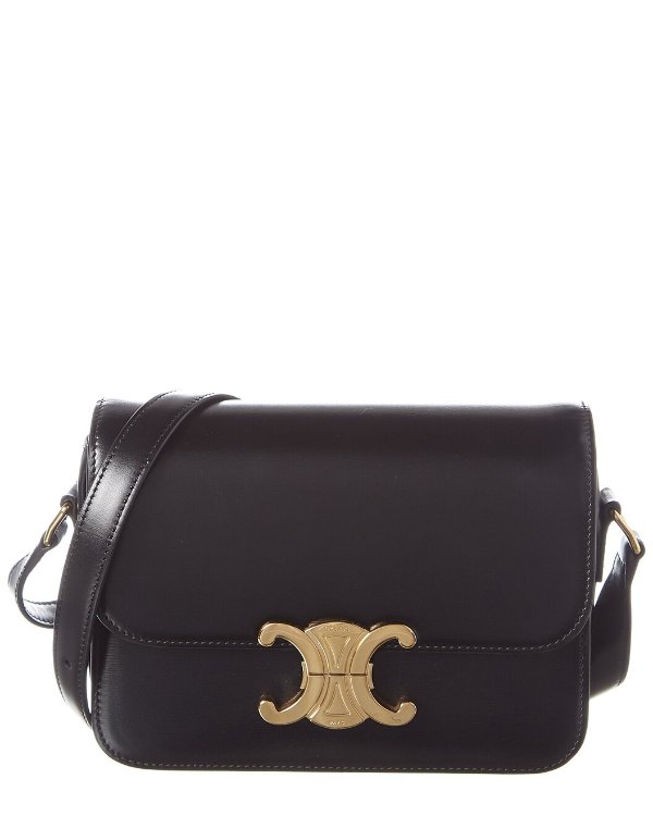 CELINE Teen Triomphe Leather Shoulder Bag