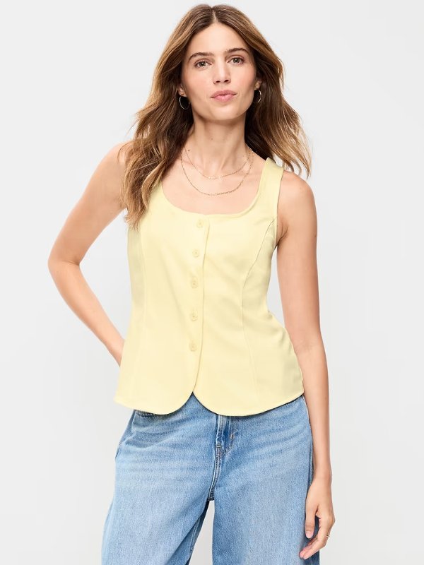 Old Navy Sleeveless Button-Down Top