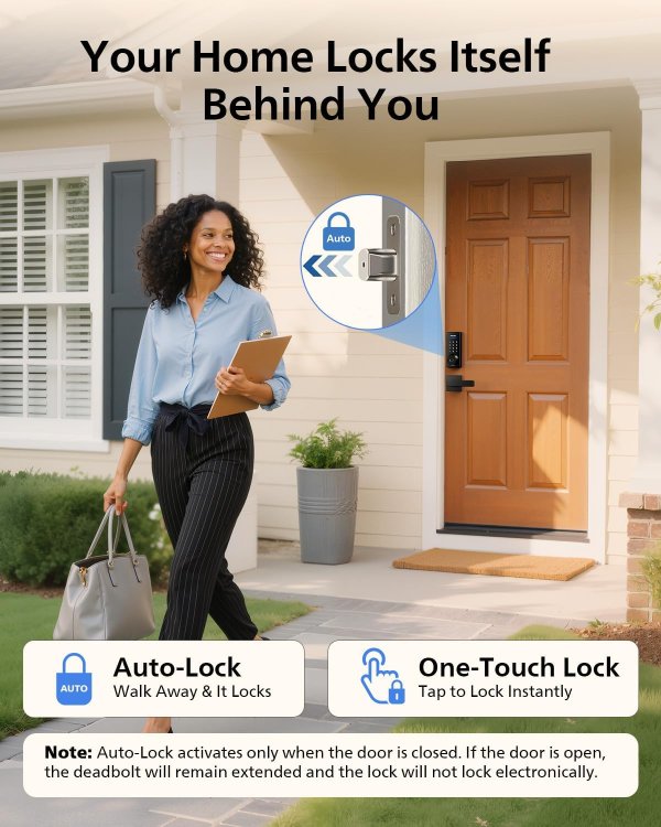 WiFi Smart Door Lock Black