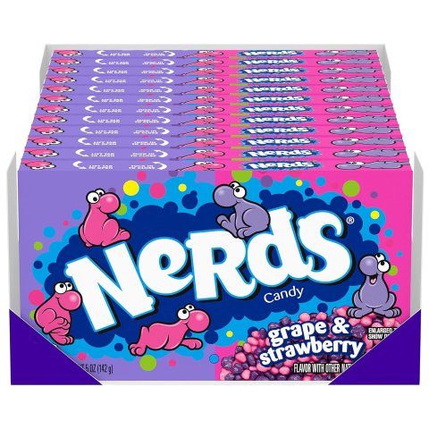 Nerds 葡萄草莓味糖果 5盎司 12盒