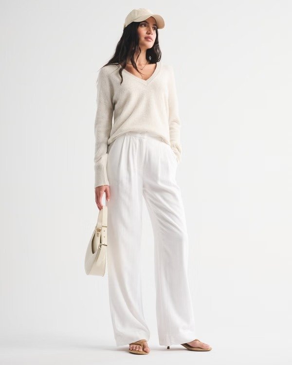Sloane Linen-Blend Wide Leg Pant