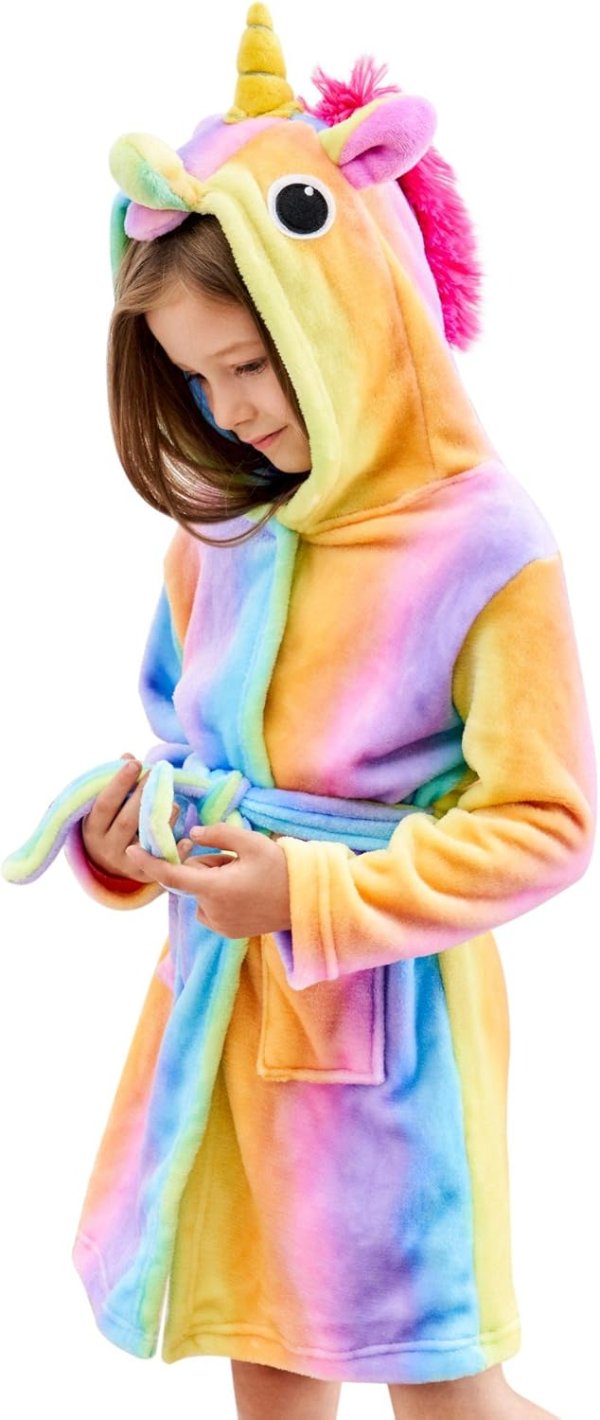 Doctor Unicorn Soft Hooded Unicorn Bathrobe