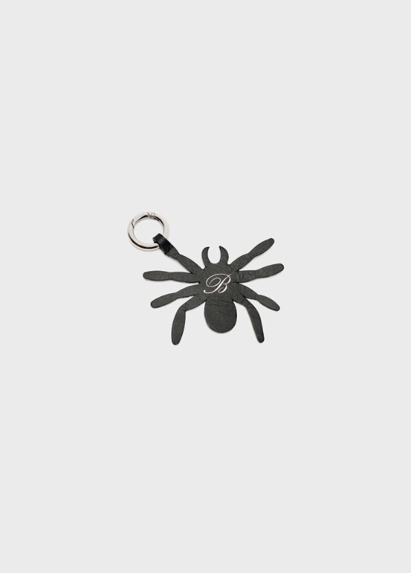 Leather Keychain B Monogram