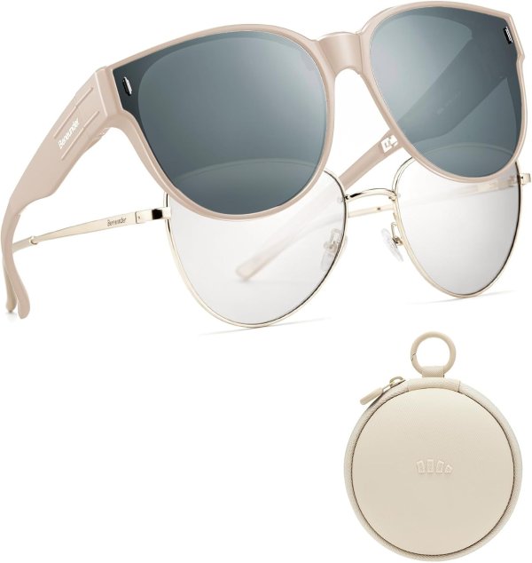 Polarized Folding Sunglasses for Nearsightedness