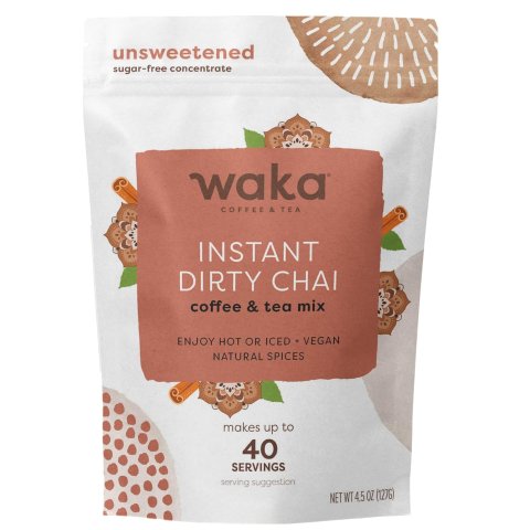 Waka Dirty Chai Instant Coffee Tea Powder 4.5oz
