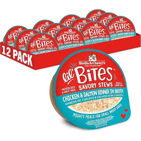 Stella & Chewy sStella & Chewy s Lil Bites Chicken & Salmon Small Breed Stew 2.7oz 12 Cups
