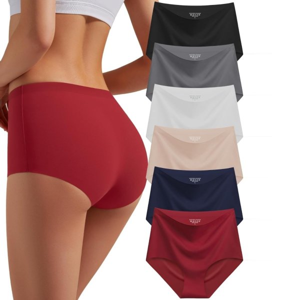 SAZOOX High Waisted Seamless Women s Underwear 6 Pack